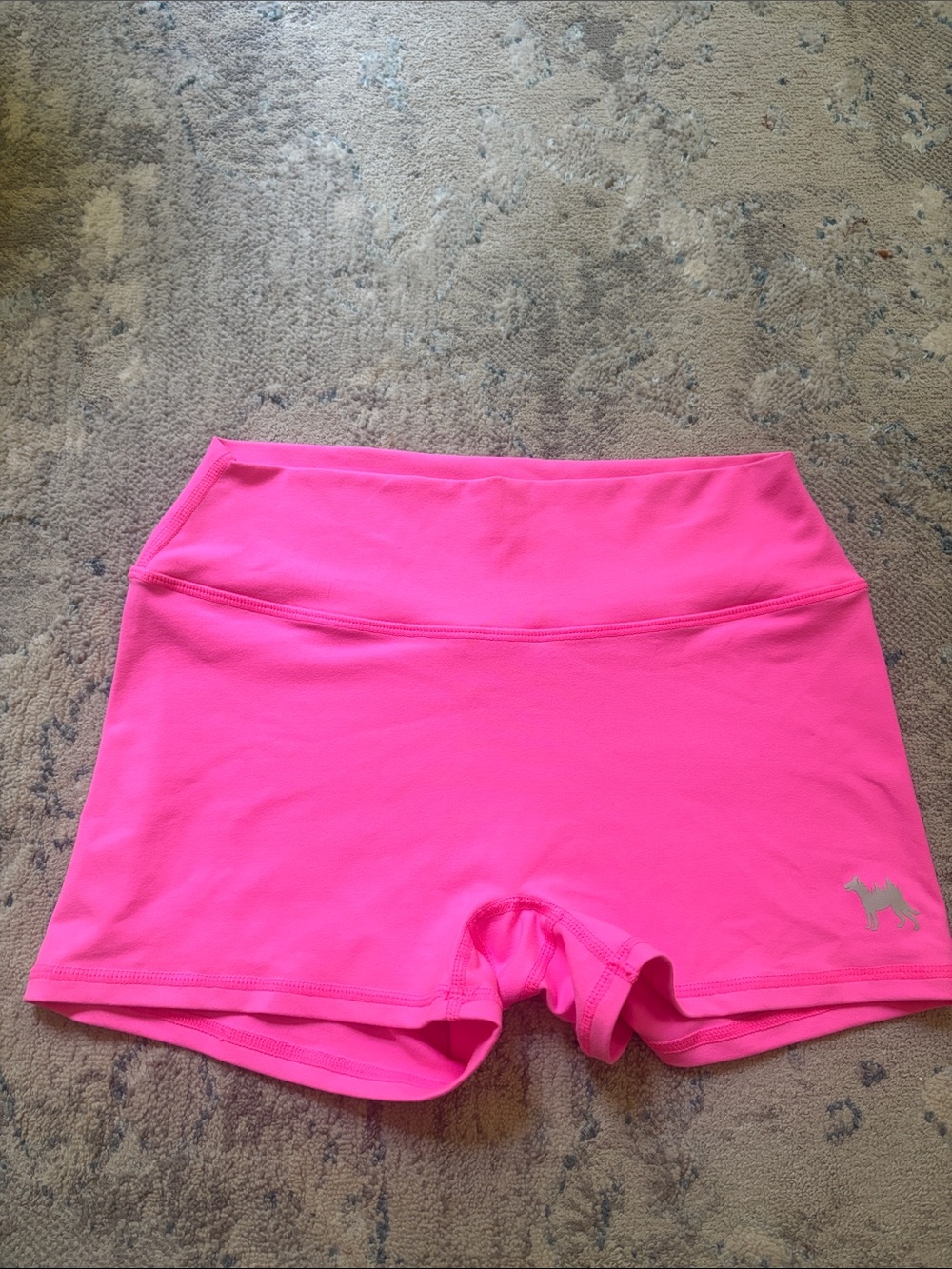 Women’s Hot Pink High-Rise Bike Shorts